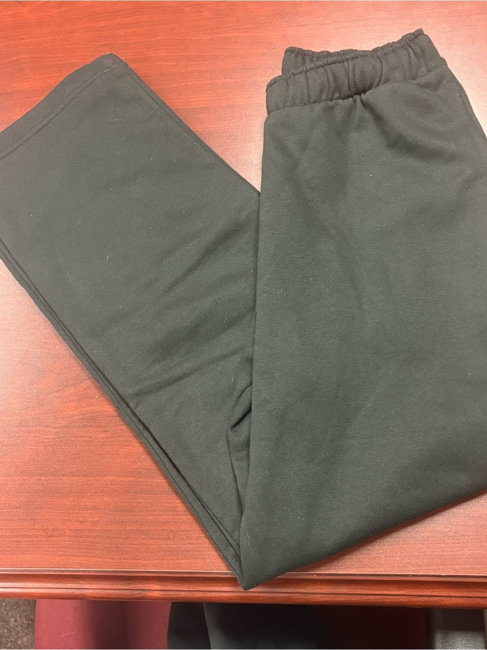 District V.I.T. Fleece Sweatpants Black Elastic Waist Straight Leg Mens Small